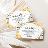 Sweet as can bee books for baby ticket enclosure card
