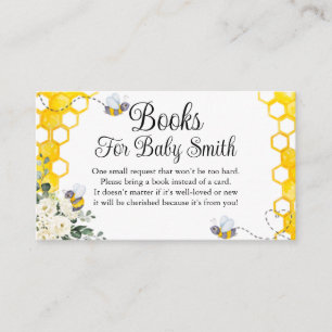 Sweet as Can Bee Books For Baby Ticket Enclosure Card