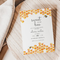 Sweet As Can Bee Budget Baby Shower Invitation