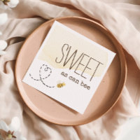 Sweet As Can Bee Bumblebee Baby Shower Napkins