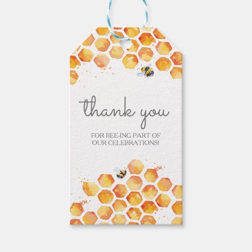 Sweet As Can Bee Bumblebee Gift and Favor Tags