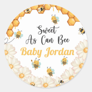 Sweet As Can Bee Classic Round Sticker