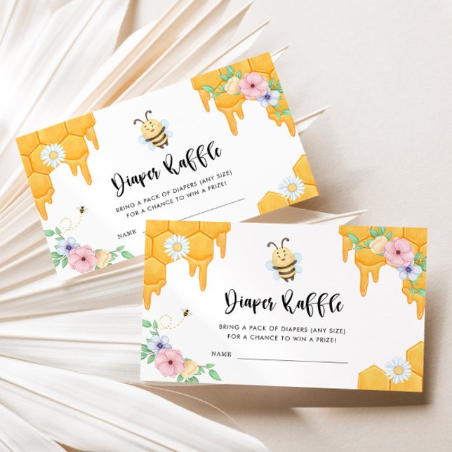 Sweet as can Bee Diaper Raffle Enclosure Card (Creator Uploaded)
