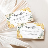 Sweet as can bee diaper raffle ticket enclosure card
