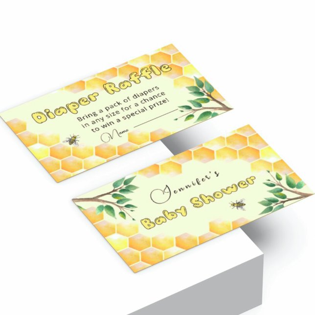 Sweet as can bee diaper raffle ticket  enclosure card (Creator Uploaded)