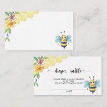 Sweet as can bee diaper raffle ticket enclosure card