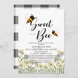 Sweet as can Bee Drive-by Baby Shower Invitation