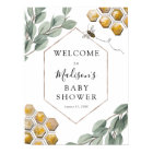 Sweet as can Bee Eucalyptus Baby Shower Welcome