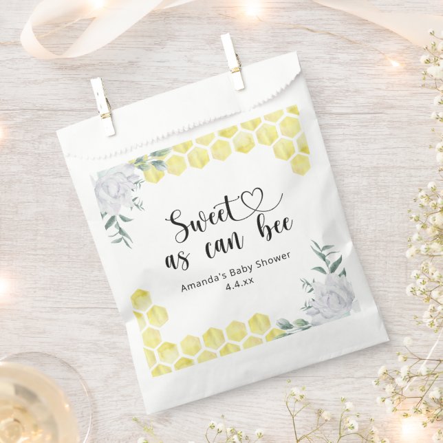 Sweet as can Bee -  Favor Bag (Clipped)