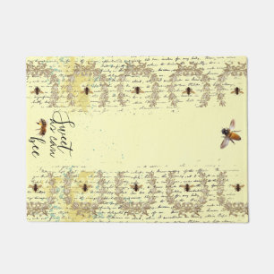 Sweet as can bee floor mat-Side Text Doormat