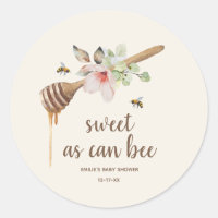 Sweet As Can Bee Floral Honey Wand Baby Shower