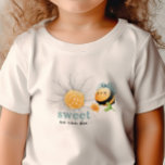 Sweet As Can Bee Girl T-Shirt<br><div class="desc">Customize it with a message that talks about you. Examples: mother-to-be,  sister-to-be,  brother-to-be. Edit using the Design Tool to move/resize both the flower and the bee separately,  you can also change text colors and fonts. Make it unique for you. Theme: "Sweet as can bee".</div>