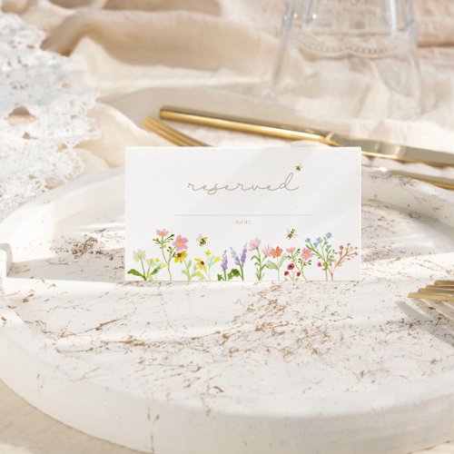 Sweet As Can Bee Modern Minimal Table Place Card