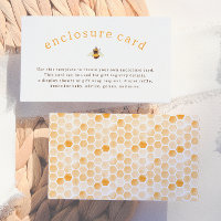Sweet As Can Bee Rustic Baby Shower Enclosure Card