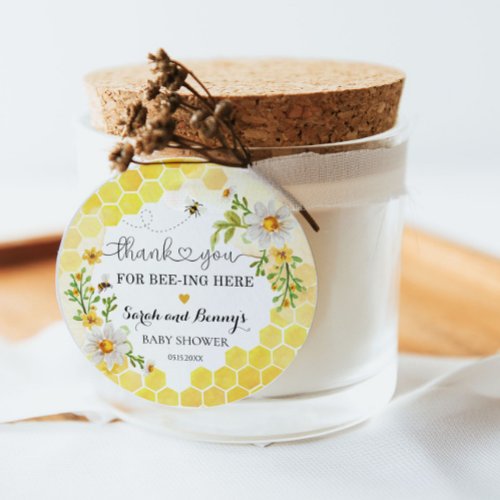 Sweet as can Bee Thank You Honey Baby Shower Favor Favor Tags