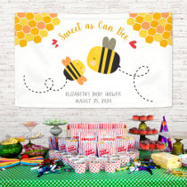 Sweet As Can Bee Themed Cute Kawaii Baby Shower Banner