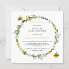 Sweet As Can Bee Virtual Baby Shower Invitation