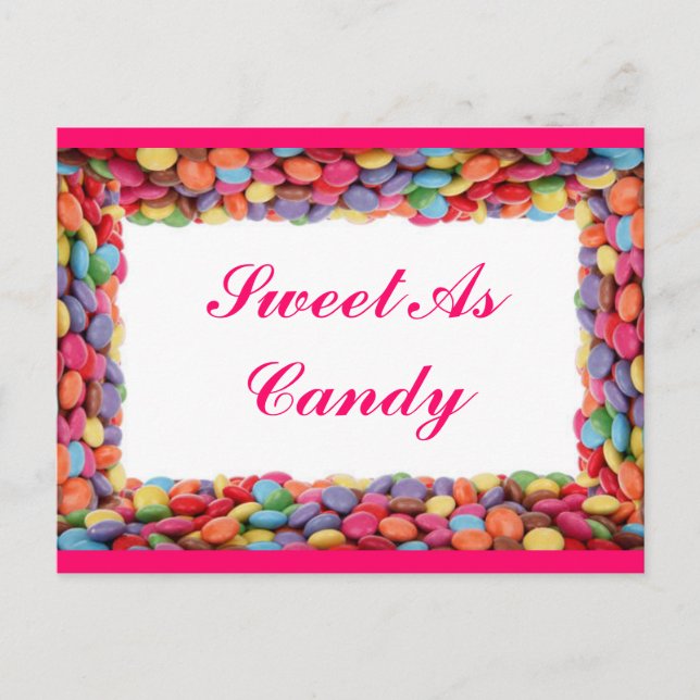 Sweet As Candy Postcard (Front)