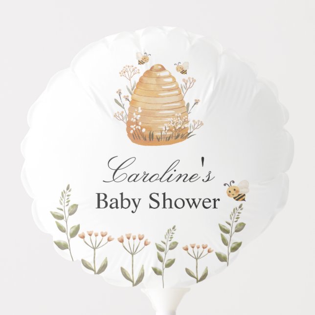 Sweet as Honey Bee Baby Shower Balloon (Front)