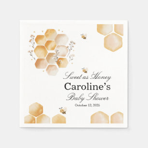 Sweet as Honey Bee Baby Shower Napkins