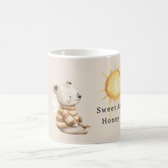 Sweet as Honey Bee Bear Sun Coffee Mug (Center)