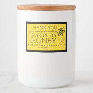 Sweet As Honey Custom Guest Favor Label