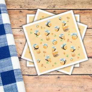 Sweet as Honey First Bee-Themed Birthday Napkins