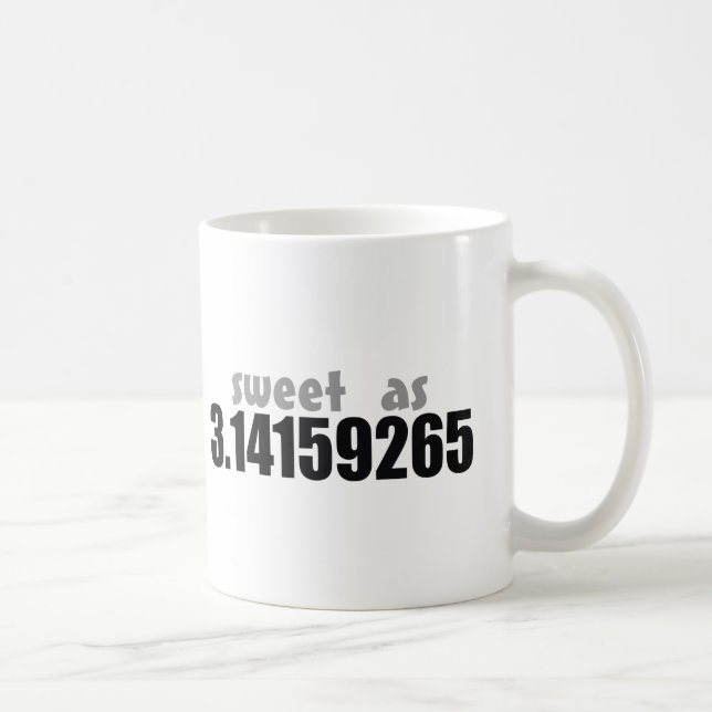 Sweet as Pi Coffee Mug (Right)