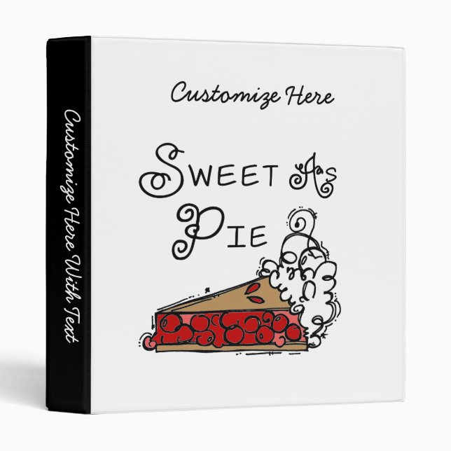 Sweet as Pie 3 Ring Binder (Front/Spine)