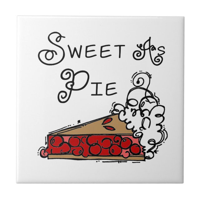 Sweet as Pie Ceramic Tile (Front)