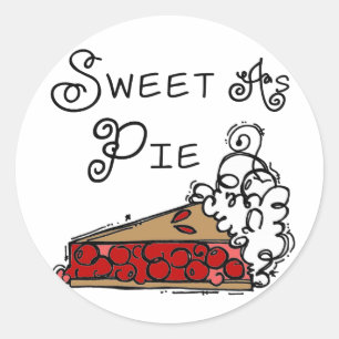 Sweet as Pie Classic Round Sticker