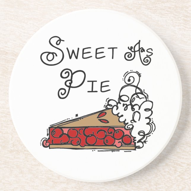 Sweet as Pie Drink Coaster (Front)