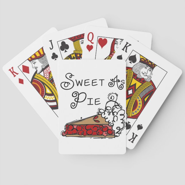 Sweet as Pie Poker Cards (Back)