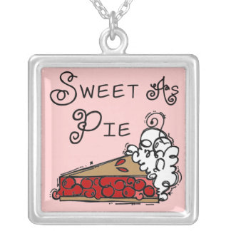 Sweet as Pie Silver Plated Necklace