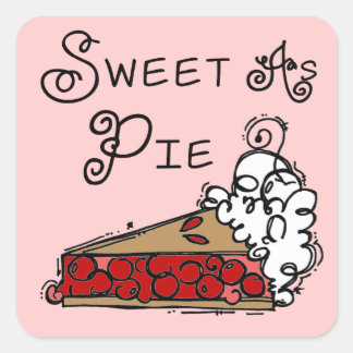 Sweet as Pie Square Sticker