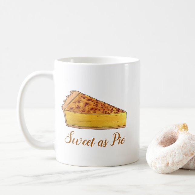 Sweet as Pie Virginia Chess Southern Dessert Coffee Mug (With Donut)