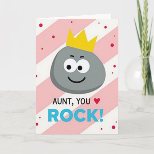 Sweet Aunt Mothers Day Crown Card (Front)