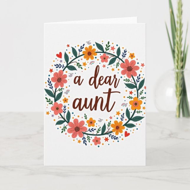 Sweet Aunts Day Artwork Card (Front)