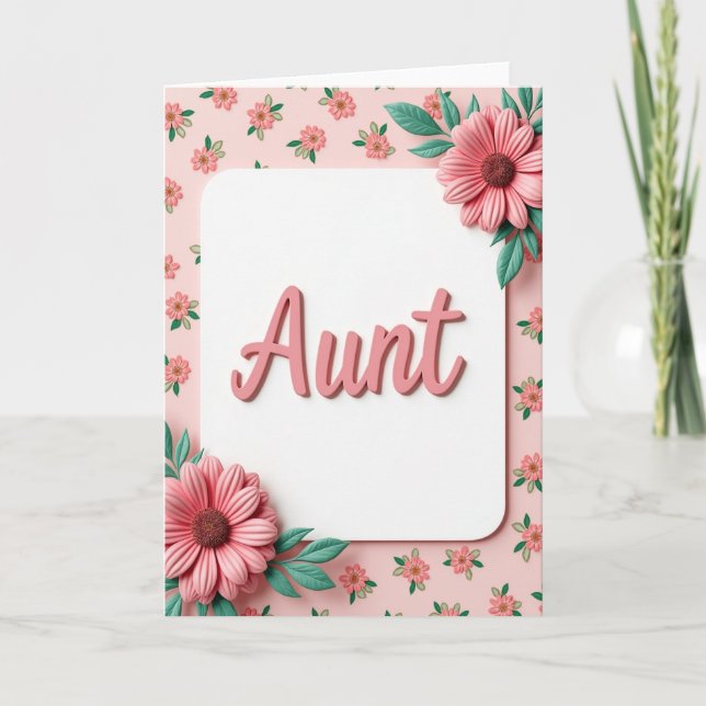 Sweet Aunts Day Greeting Card (Front)