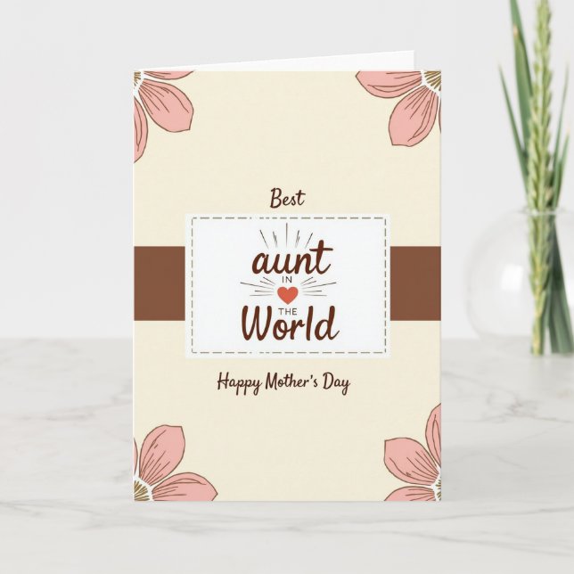Sweet Aunts Day Loving Card (Front)
