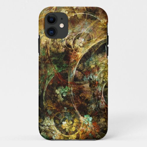 Sweet Autumn Abstract Fractal Art iPhone 11 Case