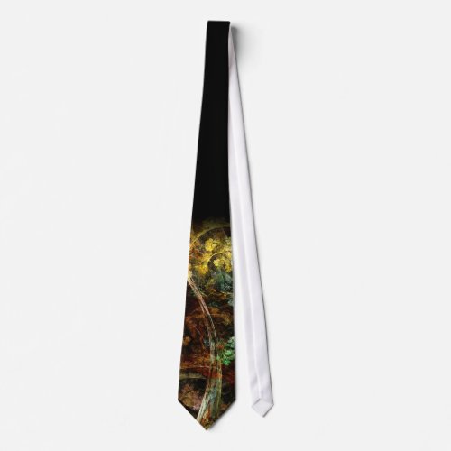 Sweet Autumn Abstract Fractal Art Neck Tie