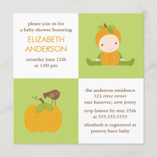 Sweet Autumn Baby Shower Invitation