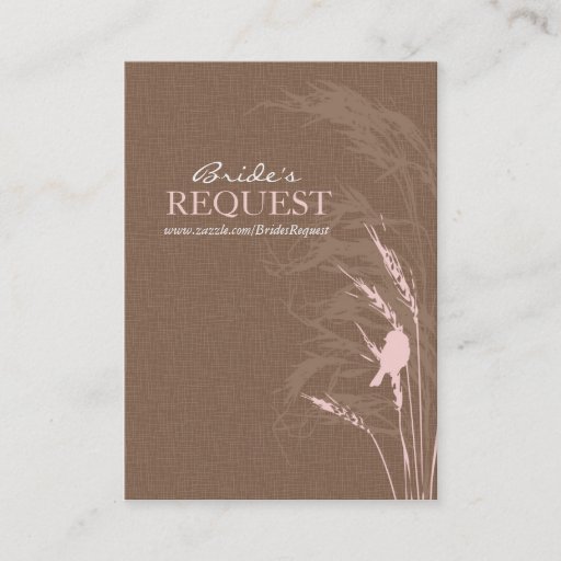 Customizable Sweet Autumn Bride Business Card