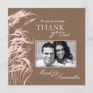 Sweet Autumn Bride Square Thank You Card