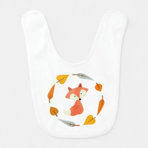Sweet Autumn Fox Baby Bib