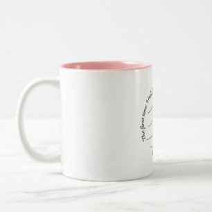 Sweet Baby 2026 Holding Hands Minimalist Coffee Mu Two-Tone Coffee Mug