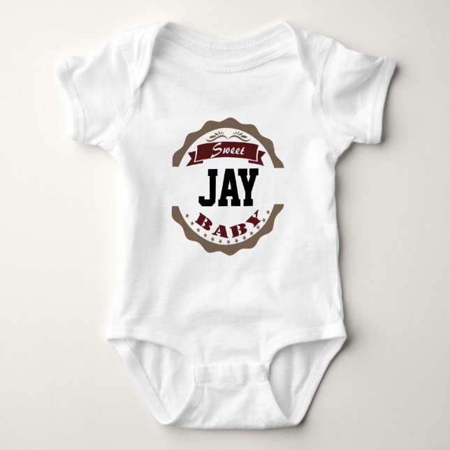 Sweet Baby and Your Baby's Name Custom Baby Bodysuit (Front)
