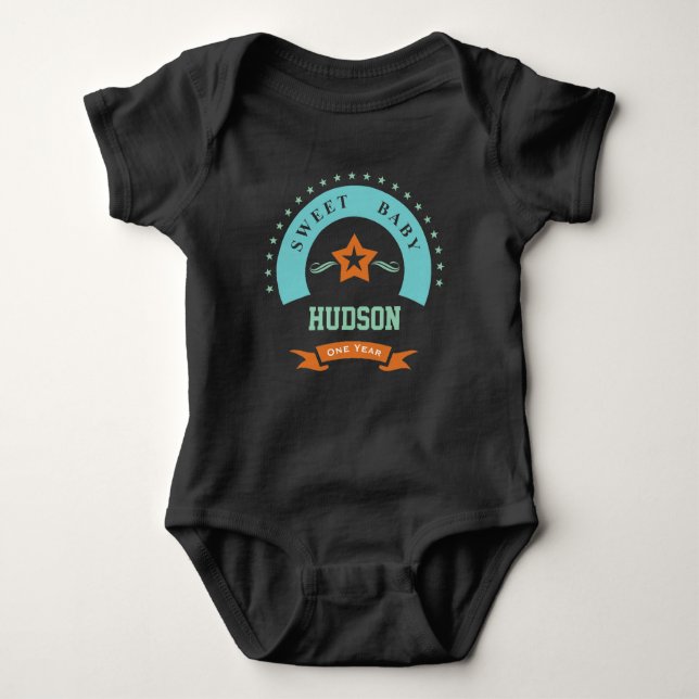 Sweet Baby and Your Baby's Name Custom Bodysuit (Front)