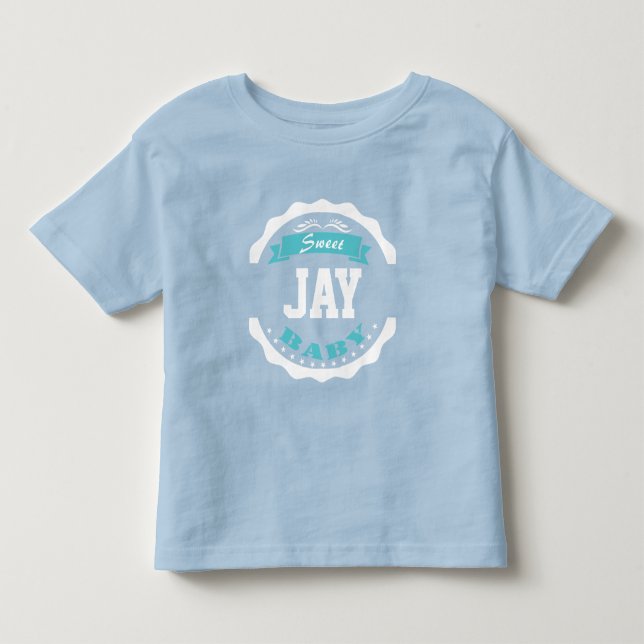 Sweet Baby and Your Baby's Name Custom Toddler T-shirt (Front)